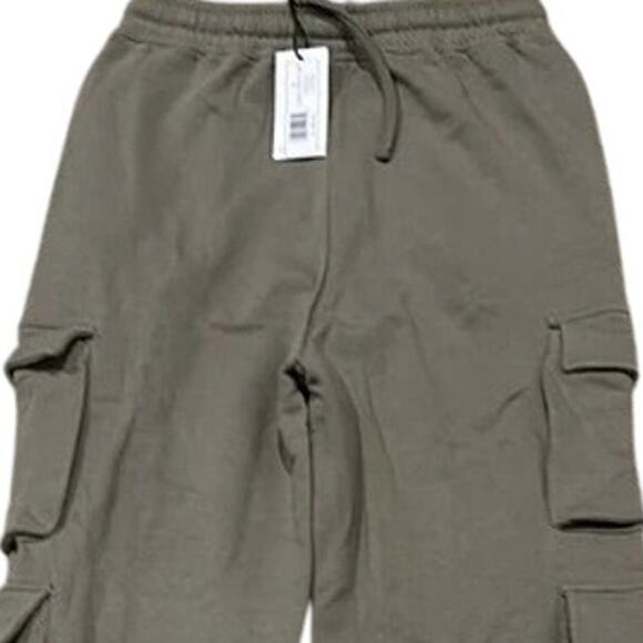 NWT Weworewhat Cargo Oversized Baggy Relaxed Fit High Rise Sweat Pants S Stone - Picture 7 of 15